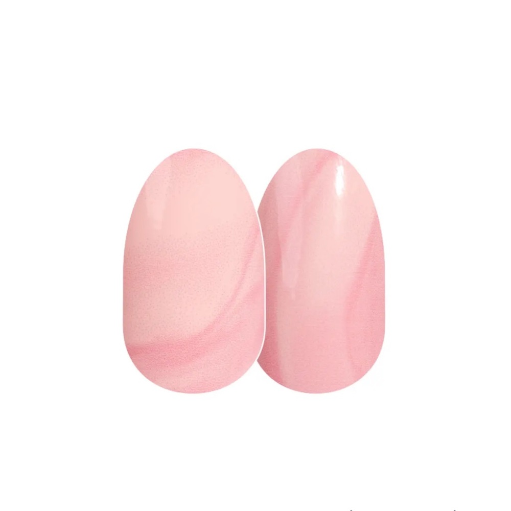 *Retired* Color Street: Pebble Rebel | Marble Pastel Pink Spring Swirl Peach - Picture 9 of 10